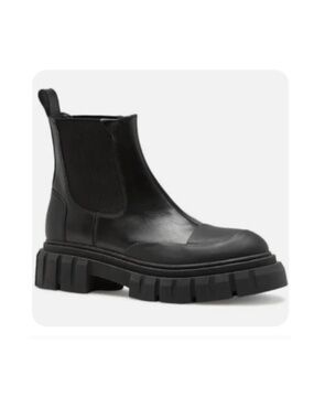 Leather Ankle Boots rain KYREE Black (Size 7)